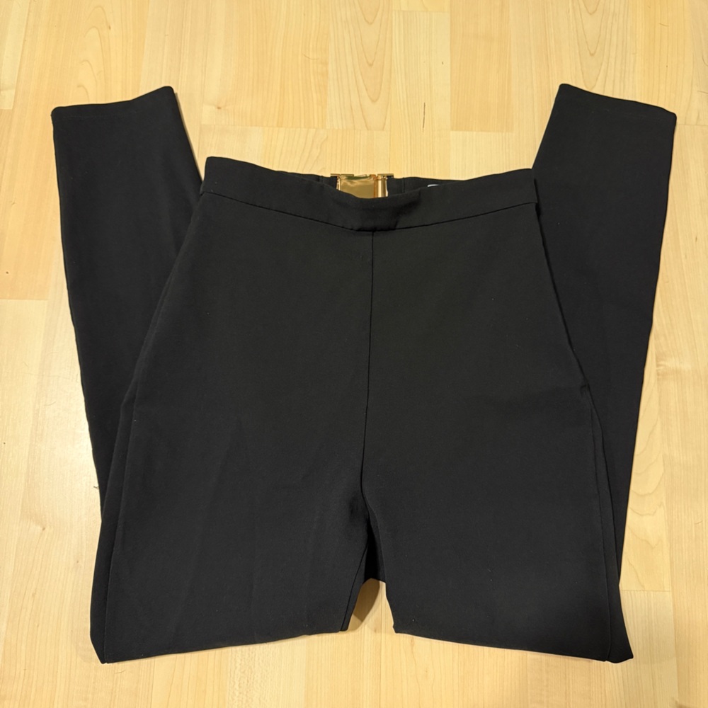 Meshki Black Trousers with Buckle